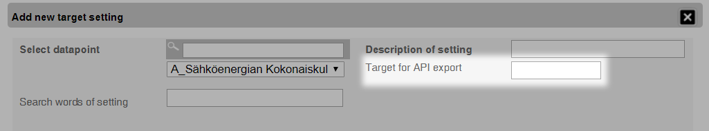 Target value